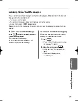 Preview for 89 page of Panasonic KX-TCD735ALM Operating Instructions Manual