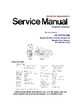 Panasonic KX-TCD735AXM Service Manual предпросмотр