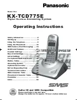 Preview for 1 page of Panasonic KX-TCD775E Operating Instructions Manual