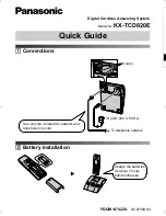 Panasonic KX-TCD820E Quick Manual preview