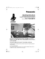 Предварительный просмотр 1 страницы Panasonic KX-TCD820FX Operating Instructions Manual
