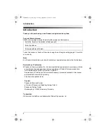 Preview for 2 page of Panasonic KX-TCD820FX Operating Instructions Manual
