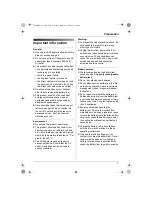 Предварительный просмотр 7 страницы Panasonic KX-TCD820FX Operating Instructions Manual