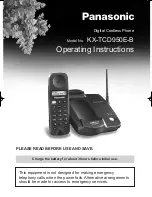 Предварительный просмотр 1 страницы Panasonic KX-TCD950E-B Operating Instructions Manual