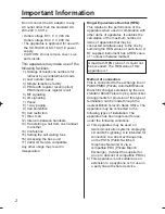 Preview for 2 page of Panasonic KX-TCD952EB Operating Instructions Manual