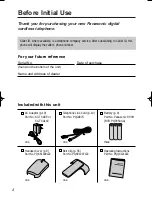 Предварительный просмотр 4 страницы Panasonic KX-TCD955EC Operating Instructions Manual