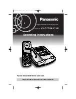 Preview for 1 page of Panasonic KX-TCD961CXB Operating Instructions Manual