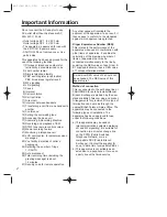 Preview for 2 page of Panasonic KX-TCD961EB Operating Instructions Manual