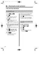 Preview for 20 page of Panasonic KX-TCD961EB Operating Instructions Manual