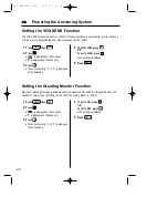 Preview for 22 page of Panasonic KX-TCD961EB Operating Instructions Manual