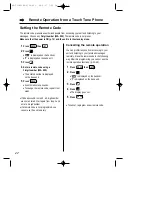 Preview for 42 page of Panasonic KX-TCD961EB Operating Instructions Manual