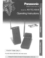 Panasonic KX-TCL100B User Manual preview