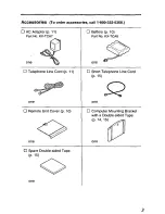 Предварительный просмотр 3 страницы Panasonic KX-TCL100B User Manual