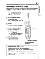 Предварительный просмотр 17 страницы Panasonic KX-TCM410W User Manual