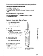 Предварительный просмотр 29 страницы Panasonic KX-TCM410W User Manual