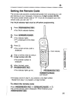 Предварительный просмотр 31 страницы Panasonic KX-TCM410W User Manual