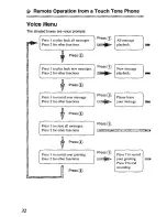 Предварительный просмотр 32 страницы Panasonic KX-TCM410W User Manual