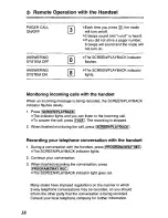 Предварительный просмотр 38 страницы Panasonic KX-TCM410W User Manual