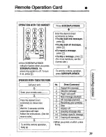 Предварительный просмотр 39 страницы Panasonic KX-TCM410W User Manual