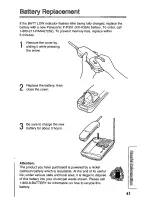 Предварительный просмотр 41 страницы Panasonic KX-TCM410W User Manual