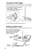 Предварительный просмотр 44 страницы Panasonic KX-TCM410W User Manual