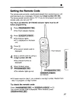 Preview for 37 page of Panasonic KX-TCM417B User Manual