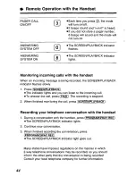 Preview for 44 page of Panasonic KX-TCM417B User Manual