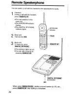 Предварительный просмотр 24 страницы Panasonic KX-TCM418ALW Operating Instructions Manual