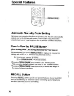 Предварительный просмотр 30 страницы Panasonic KX-TCM418ALW Operating Instructions Manual