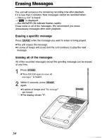 Предварительный просмотр 34 страницы Panasonic KX-TCM418ALW Operating Instructions Manual