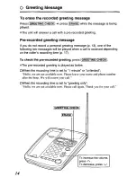 Preview for 14 page of Panasonic KX-TCM420-B Operating Instructions Manual