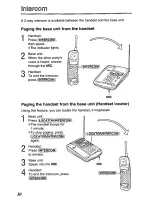 Preview for 30 page of Panasonic KX-TCM420-B Operating Instructions Manual