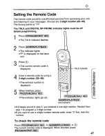 Предварительный просмотр 41 страницы Panasonic KX-TCM420-B Operating Instructions Manual