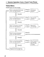 Preview for 42 page of Panasonic KX-TCM420-B Operating Instructions Manual