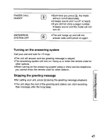 Preview for 45 page of Panasonic KX-TCM420-B Operating Instructions Manual