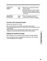 Preview for 47 page of Panasonic KX-TCM424B User Manual