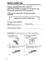 Preview for 2 page of Panasonic KX-TCM440B User Manual