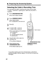 Preview for 20 page of Panasonic KX-TCM440B User Manual