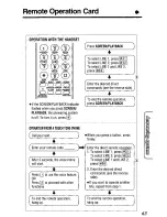 Preview for 63 page of Panasonic KX-TCM440B User Manual