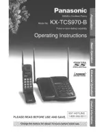 Panasonic KX-TCS970B User Manual предпросмотр