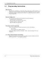 Preview for 10 page of Panasonic KX-TD1232 Programming Manual