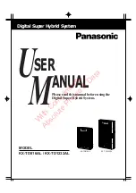 Предварительный просмотр 1 страницы Panasonic KX-TD1232AL User Manual