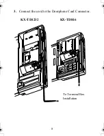 Предварительный просмотр 8 страницы Panasonic KX-TD160 - Doorphone Card For KX-TD Version 4 or Lower Installation Instructions Manual