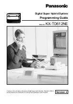 Preview for 1 page of Panasonic KX-TD612NE Programming Manual