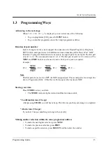 Preview for 13 page of Panasonic KX-TD612NE Programming Manual