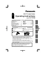 Panasonic KX-TD7580 Operating Instructions Manual preview