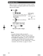 Preview for 12 page of Panasonic KX-TD7590CE Operating Instructions Manual