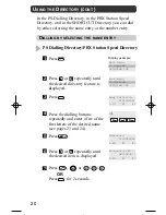 Preview for 20 page of Panasonic KX-TD7590CE Operating Instructions Manual