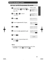 Preview for 31 page of Panasonic KX-TD7590CE Operating Instructions Manual