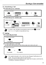 Preview for 19 page of Panasonic KX-TD7680 - Digital Wireless Telephone Operating Instructions Manual